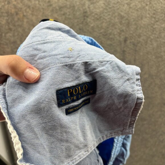 Polo Ralph Lauren Shorts Men XL Stretch Classic Blue Drawstring Chino Summer - Picture 6 of 11